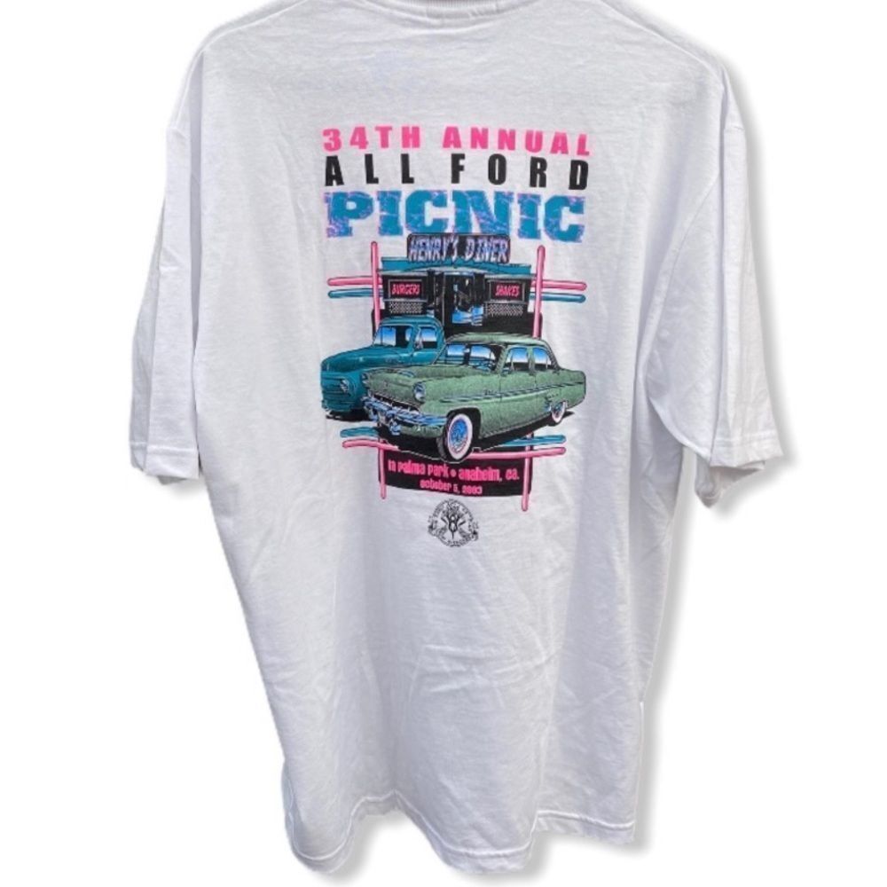 2003 Vintage All Ford Picnic Golf‎ Shirt NWOT